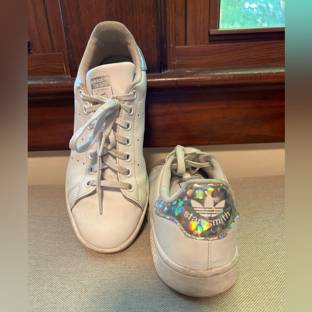 Adidas Stan Smith iridescent hologram sneakers